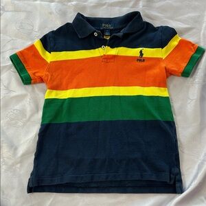 Boys 7 Polo by Ralph Lauren Colorful Striped Polo
